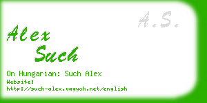 alex such business card